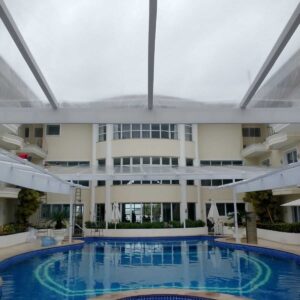 Cobertura área de piscina - Cobertura para piscinas - Cobertura transparente para piscinas em São Paulo e Região Opções Coberturas