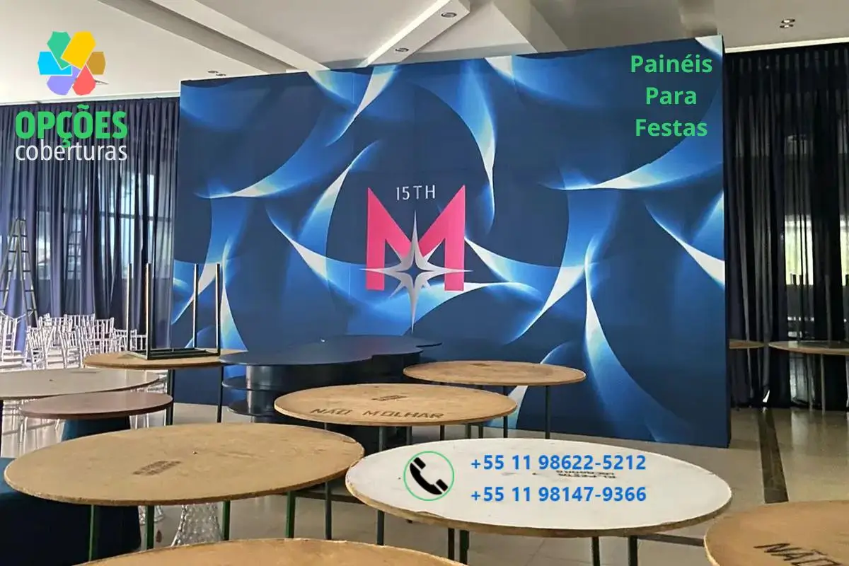 Painéis para festas - Painel personalizado para eventos - Opcoes Coberturas Para Eventos Sao Paulo e Regiao